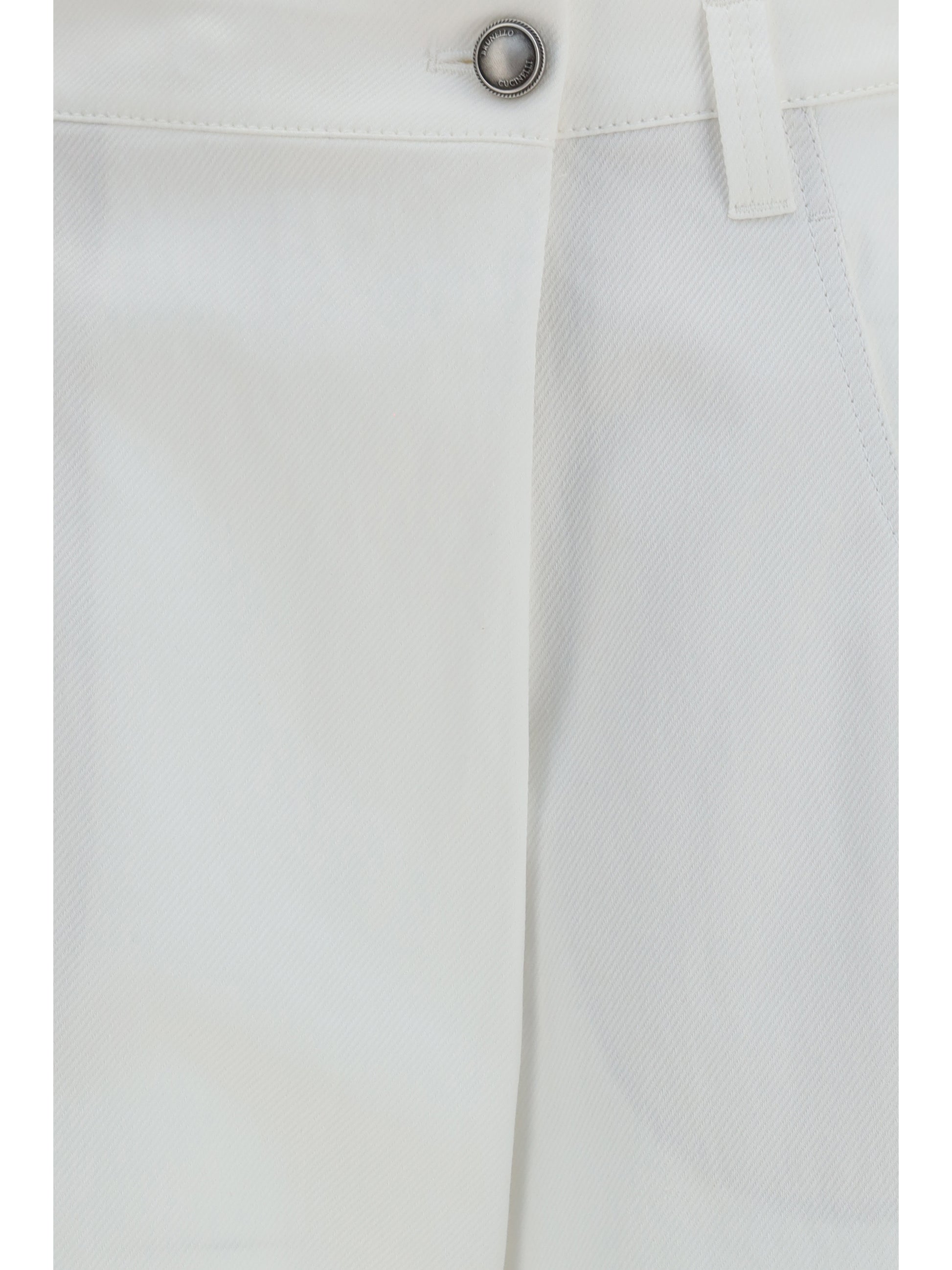 Brunello Cucinelli Women Straight-Leg Cotton Pants BRUNELLO CUCINELLI