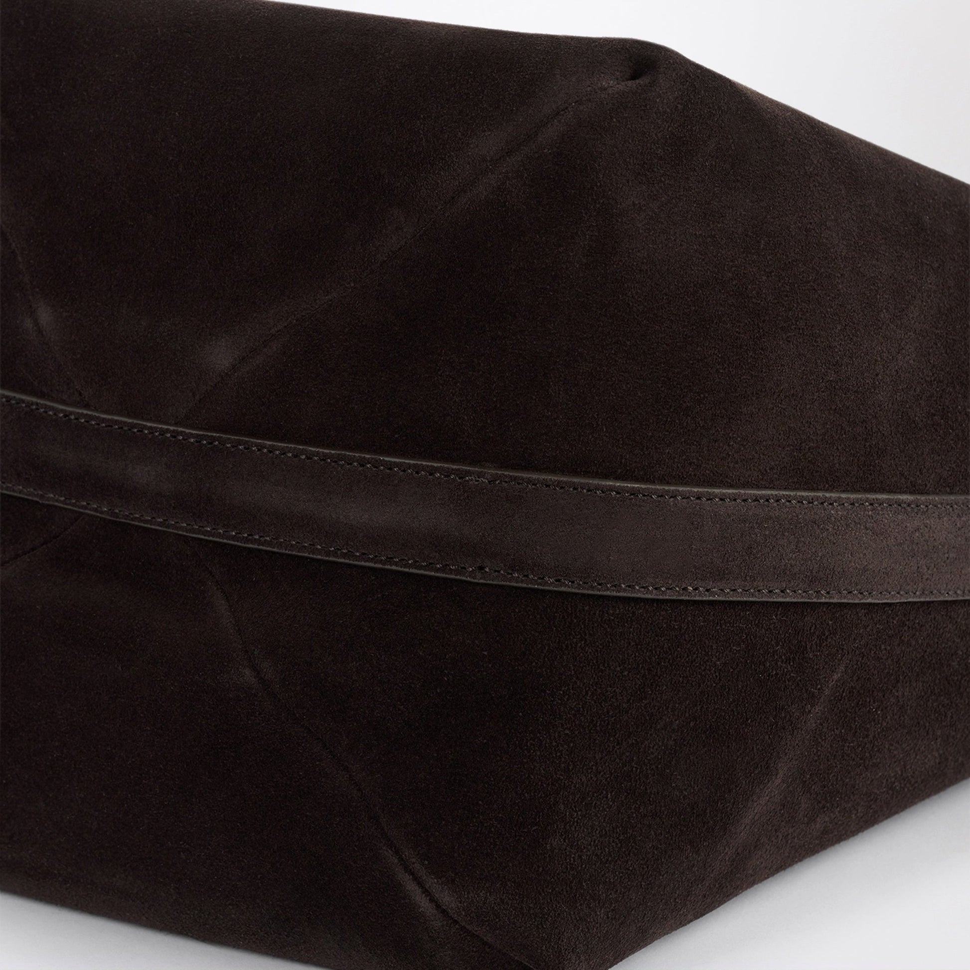 Toteme Espresso Medium Suede Tote Bag Women TOTEME