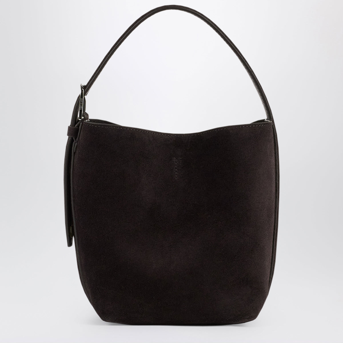 Toteme Small Espresso Suede Tote Bag Women TOTEME