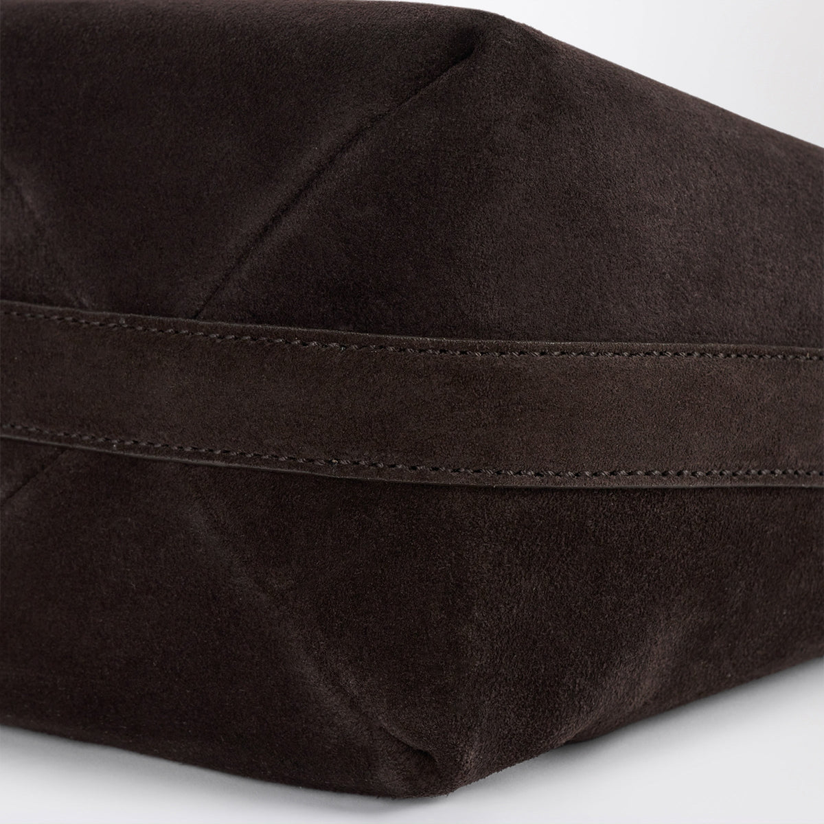 Toteme Small Espresso Suede Tote Bag Women TOTEME