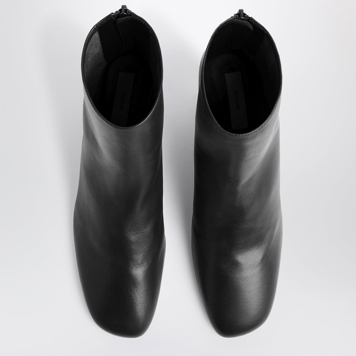 Toteme Black Nappa Boots With Medium Heel Women TOTEME