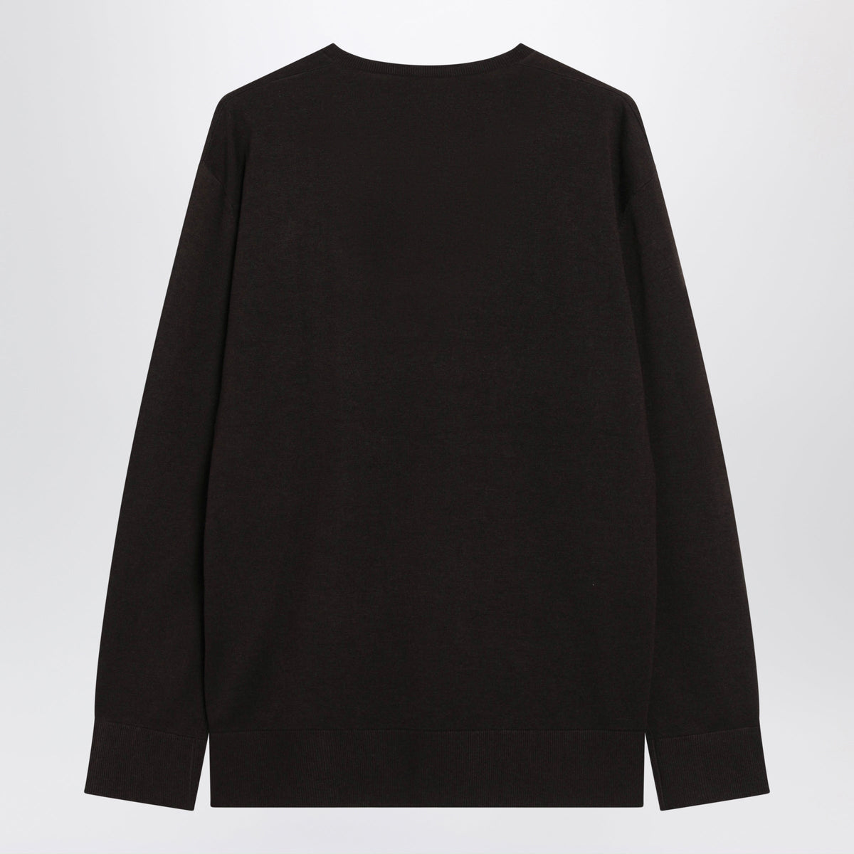 Toteme Brown V-Neck Sweater In Lyocell And Cashmere Women TOTEME
