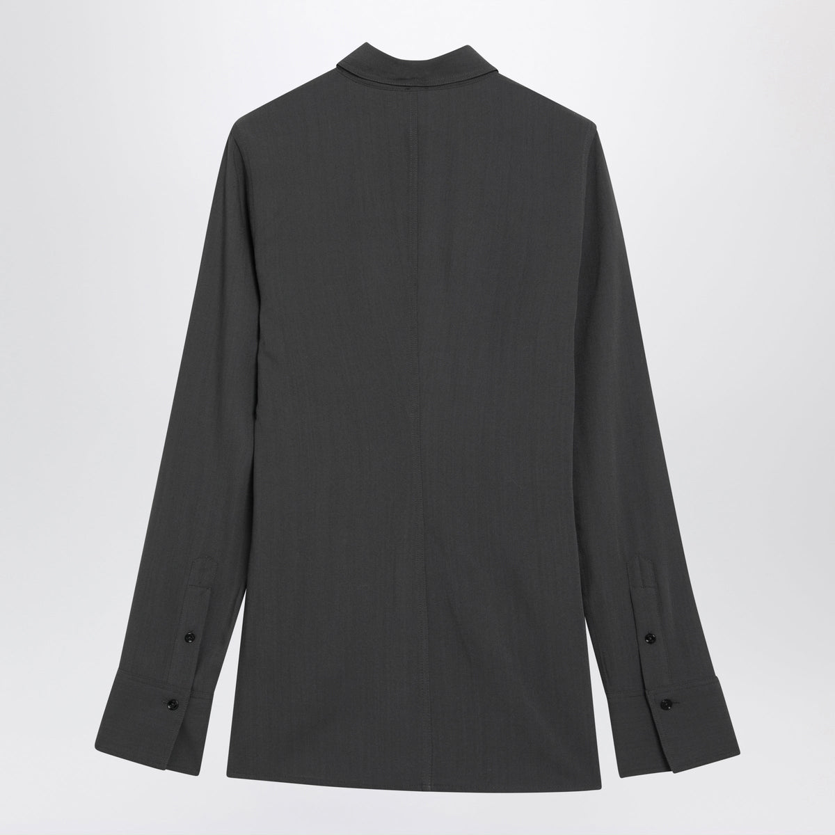 Toteme Lightweight Black Viscose And Wool Shirt Women TOTEME