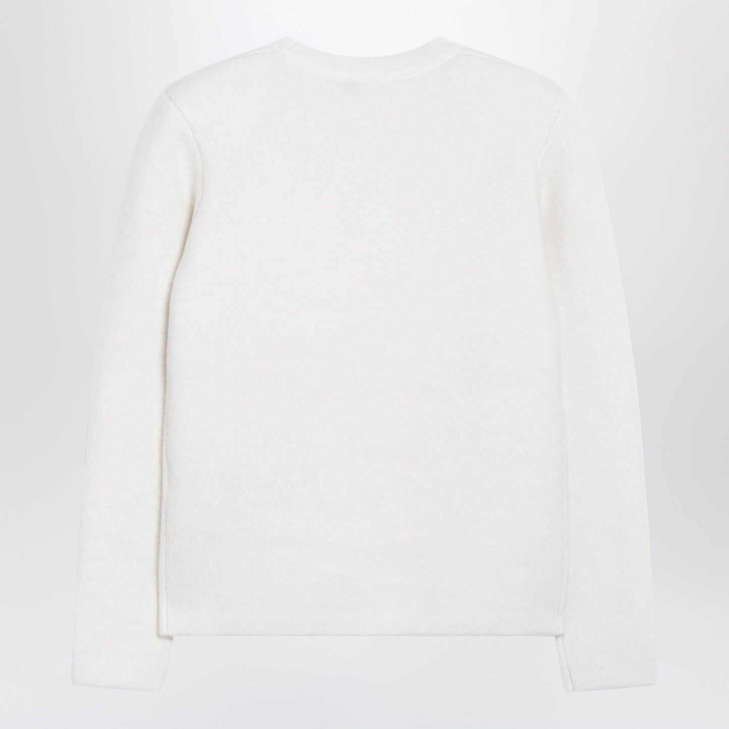 Toteme Ecru Crew-Neck Sweater In Silk And Cashmere Blend Women TOTEME