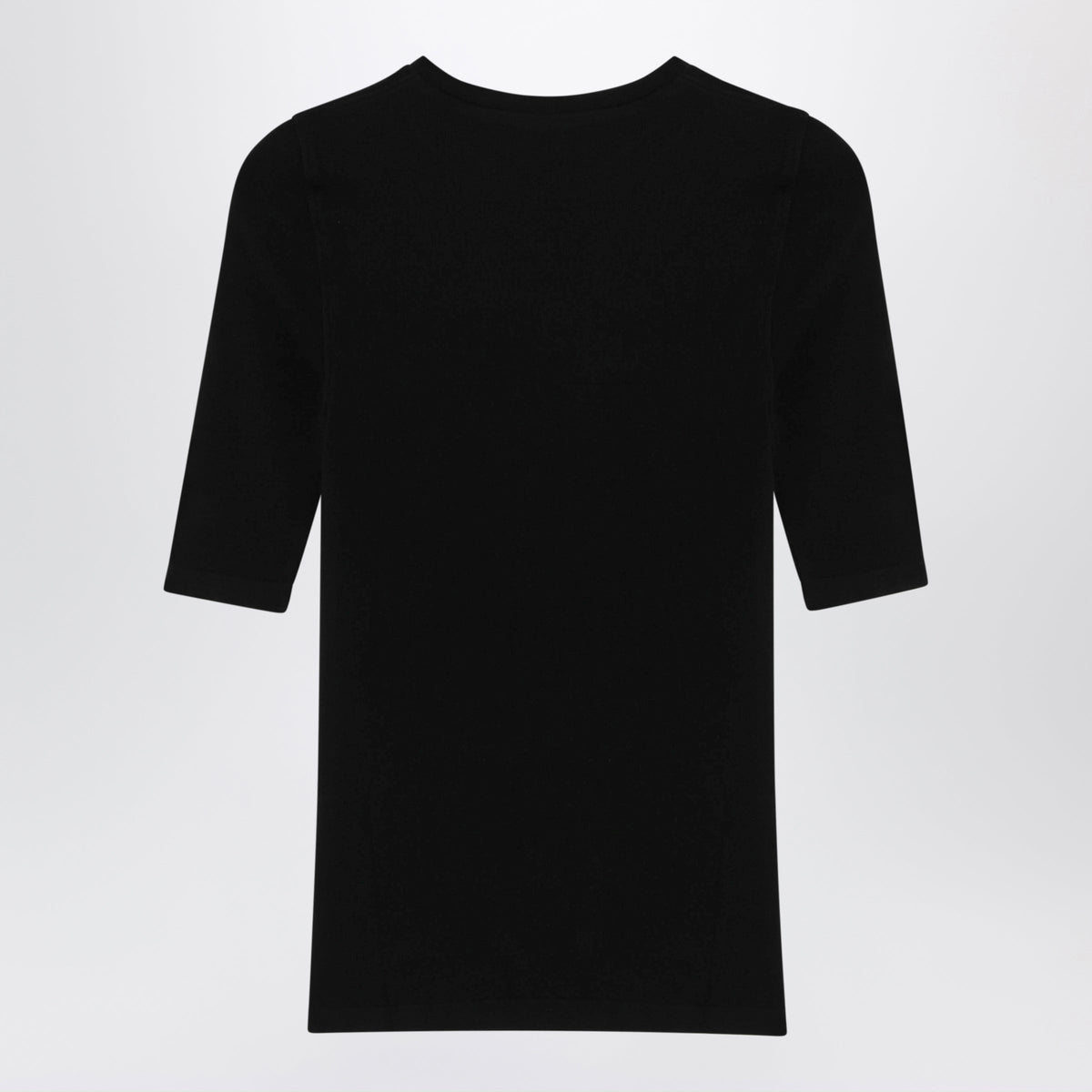 Toteme Black Compact Jersey Top Women TOTEME