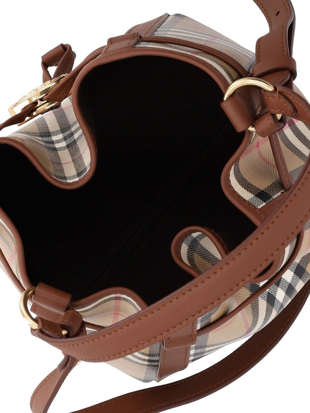 Burberry Women Mini Check Bucket Bag BURBERRY