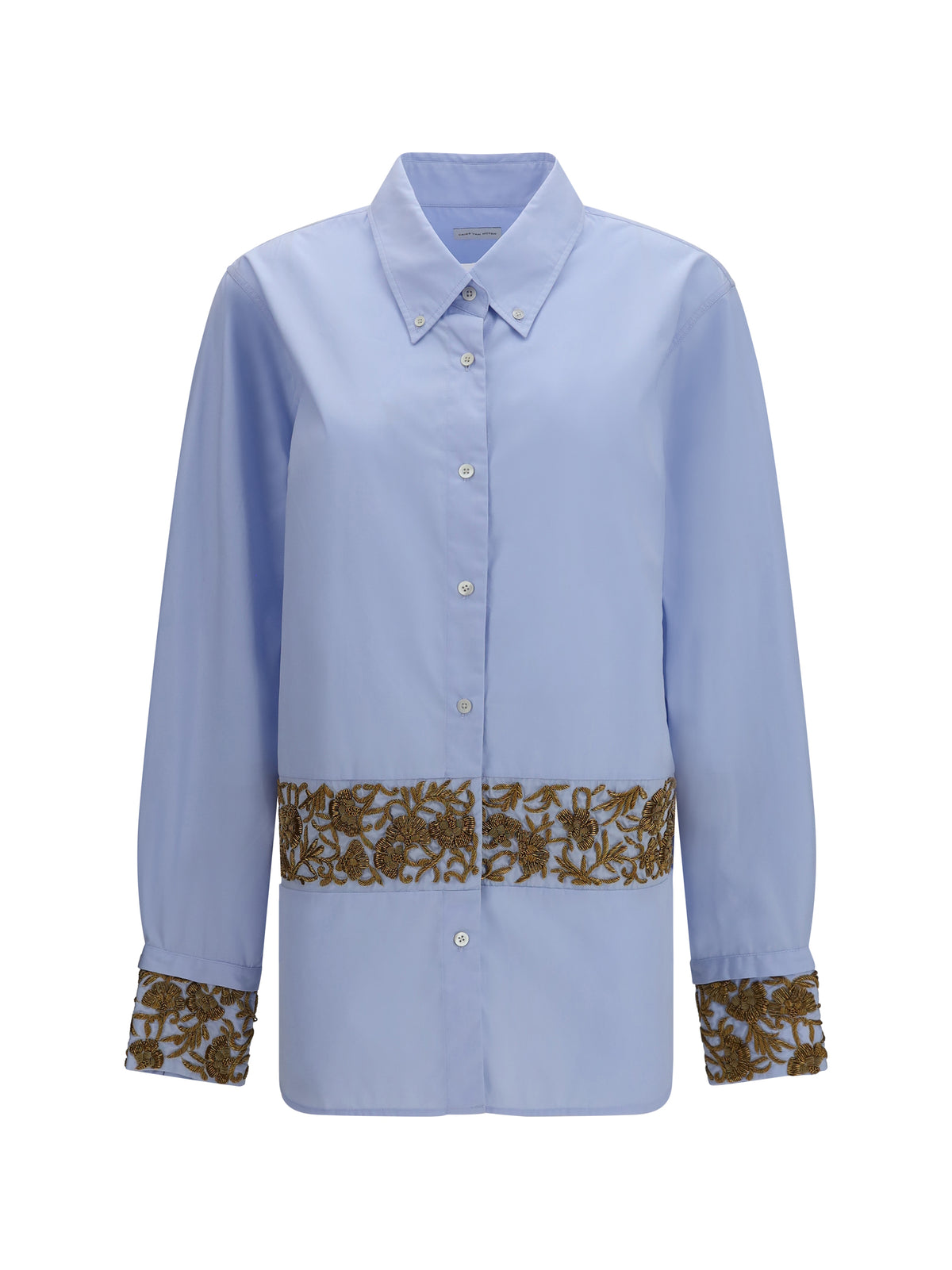 Dries Van Noten Women Oversized Embroidered Cotton Shirt DRIES VAN NOTEN