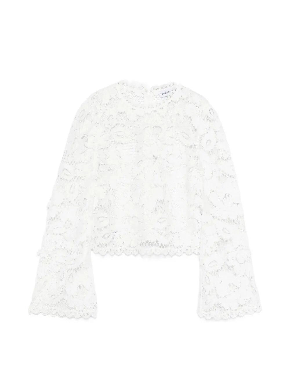 Self-Portrait Women Crochet Lace Top SELF-PORTRAIT