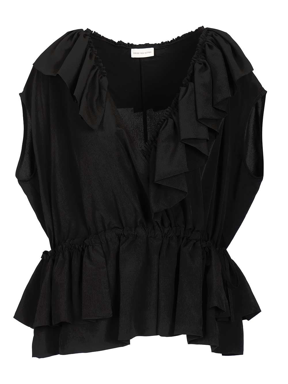 Dries Van Noten Women Jersey Top With Belt DRIES VAN NOTEN