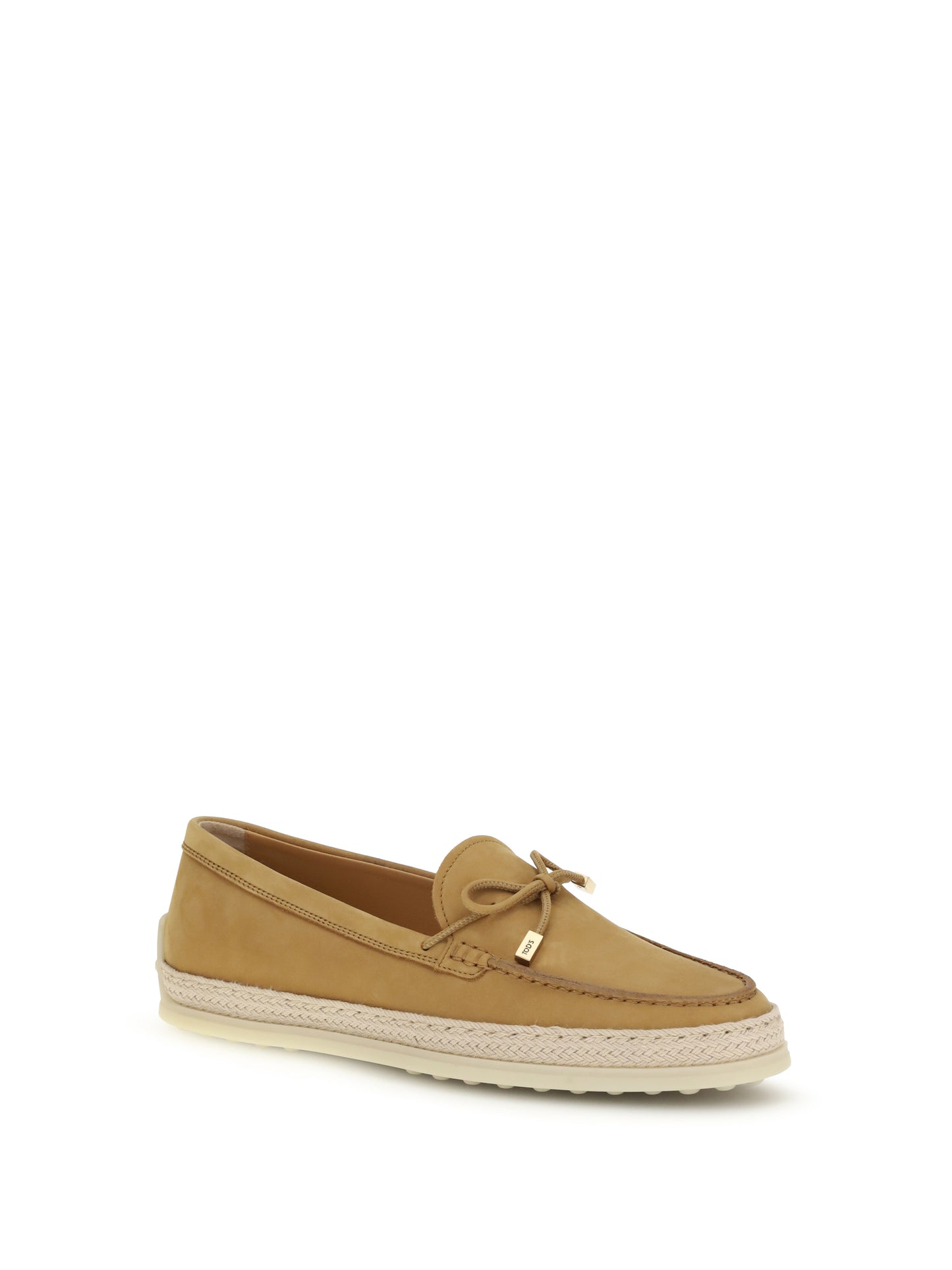 Tod's Women Suede And Raffia Loafers TOD'S