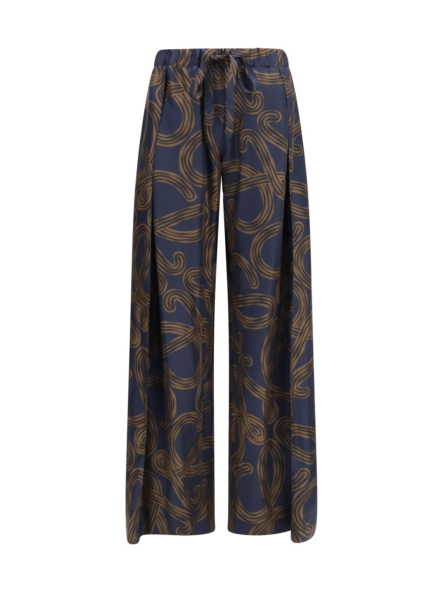 Loewe Women Lightweight Printed Silk Twill Pants LOEWE