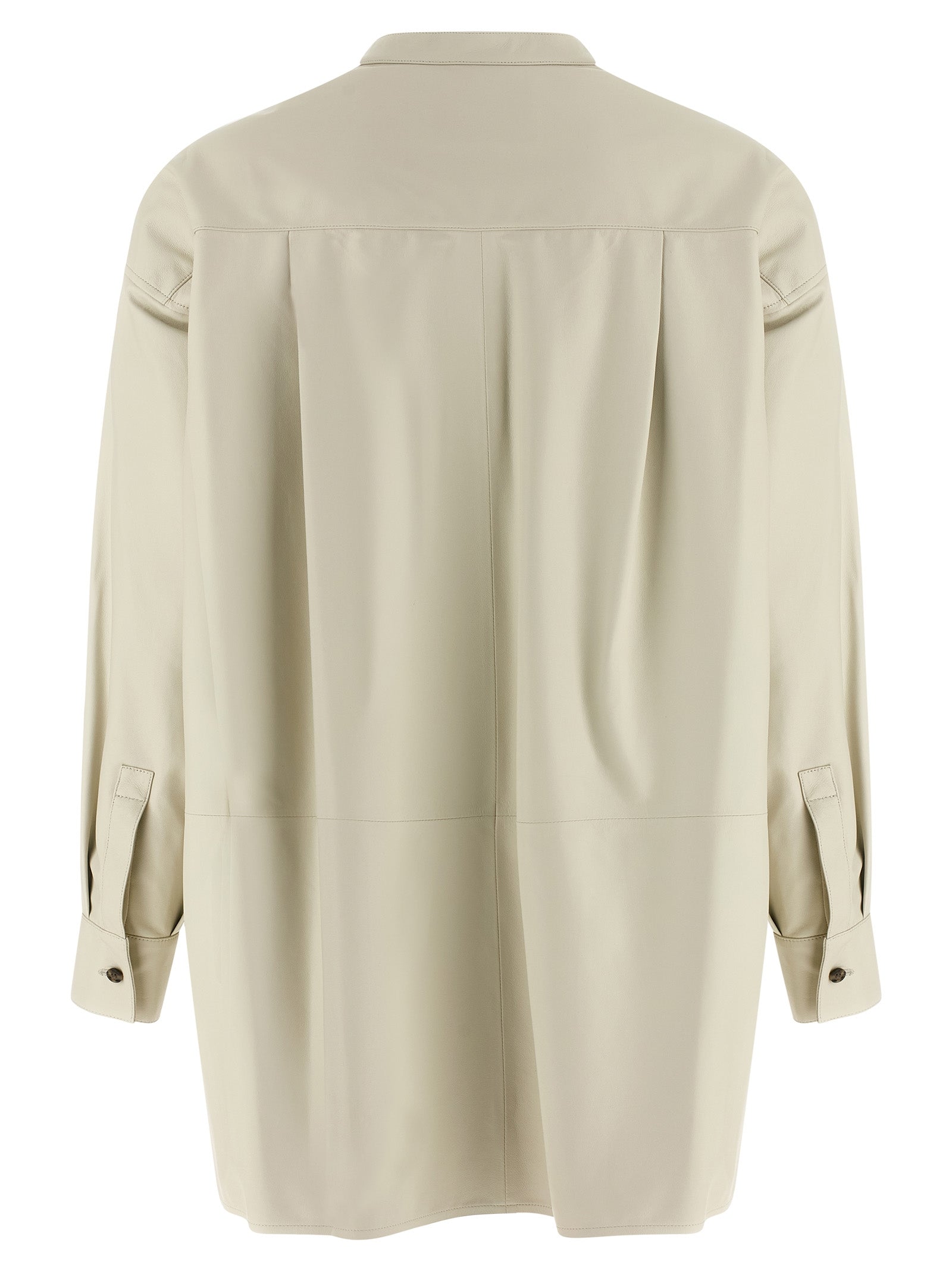 Yves Salomon Women Leather Shirt YVES SALOMON