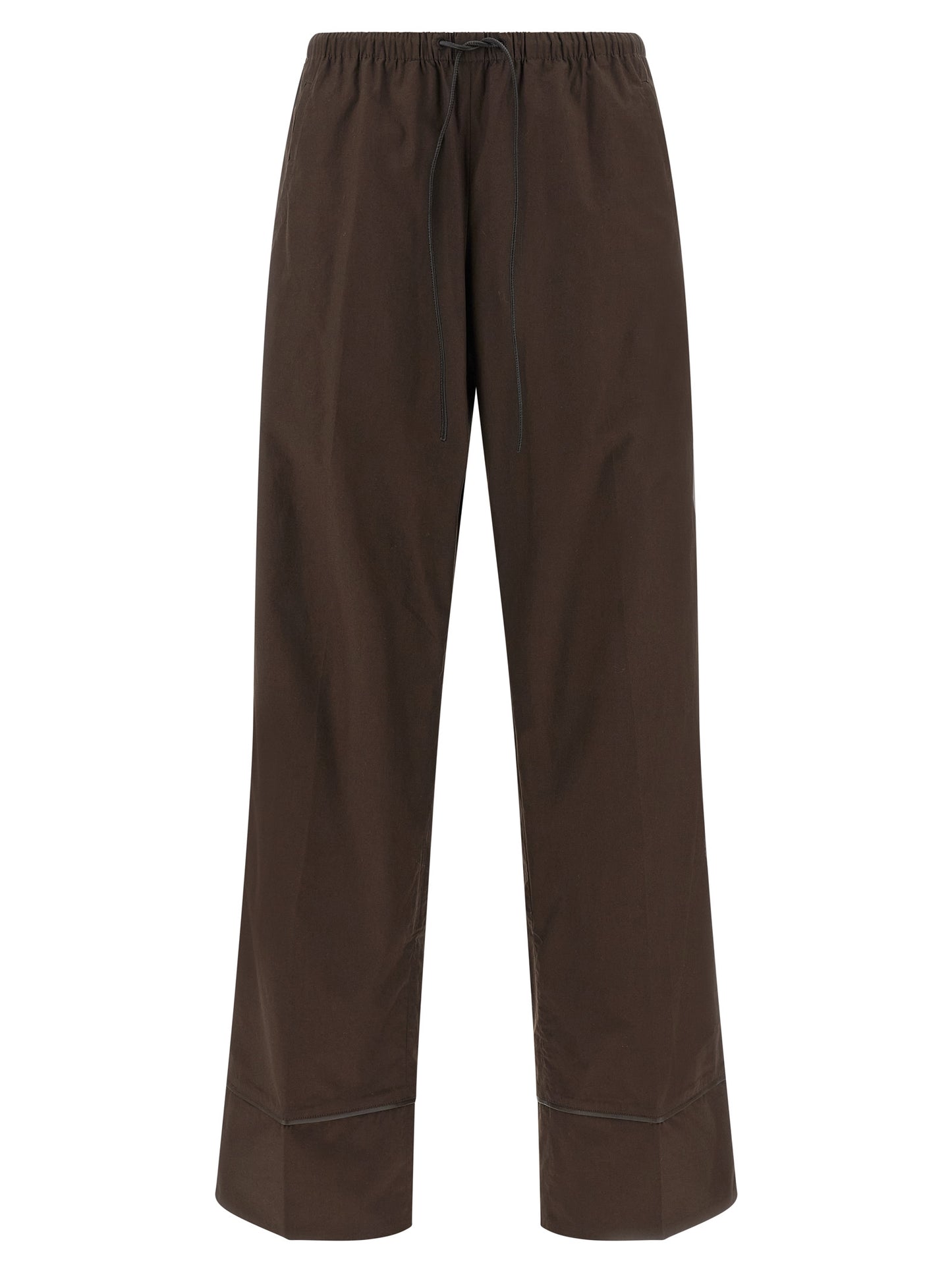 Yves Salomon Women Leather Insert Pants YVES SALOMON
