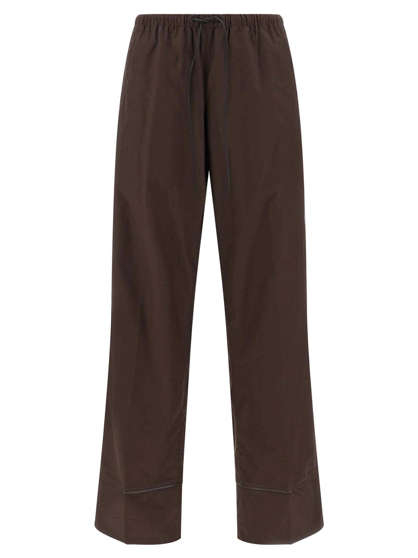 Yves Salomon Women Leather Insert Pants YVES SALOMON