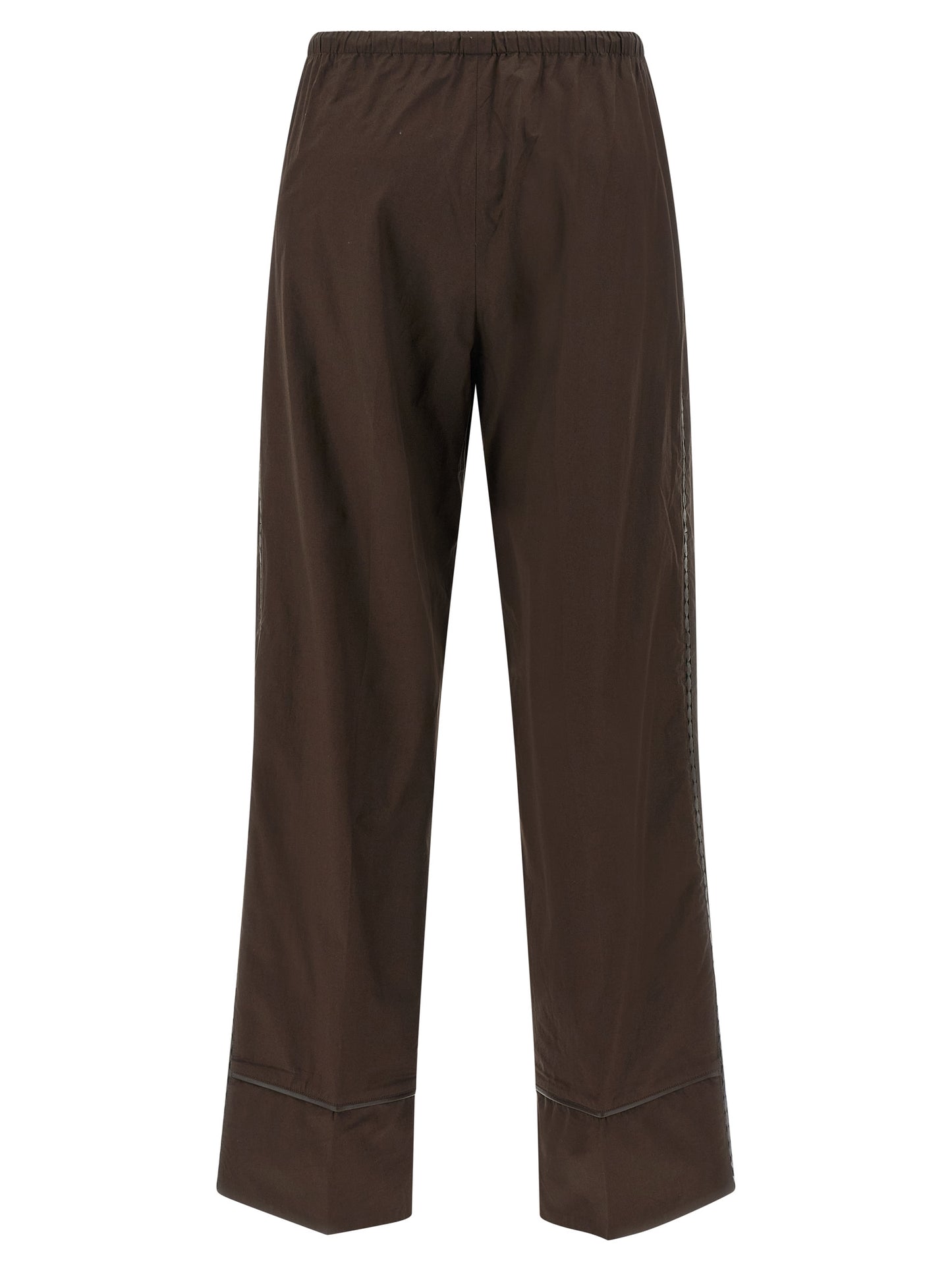 Yves Salomon Women Leather Insert Pants YVES SALOMON