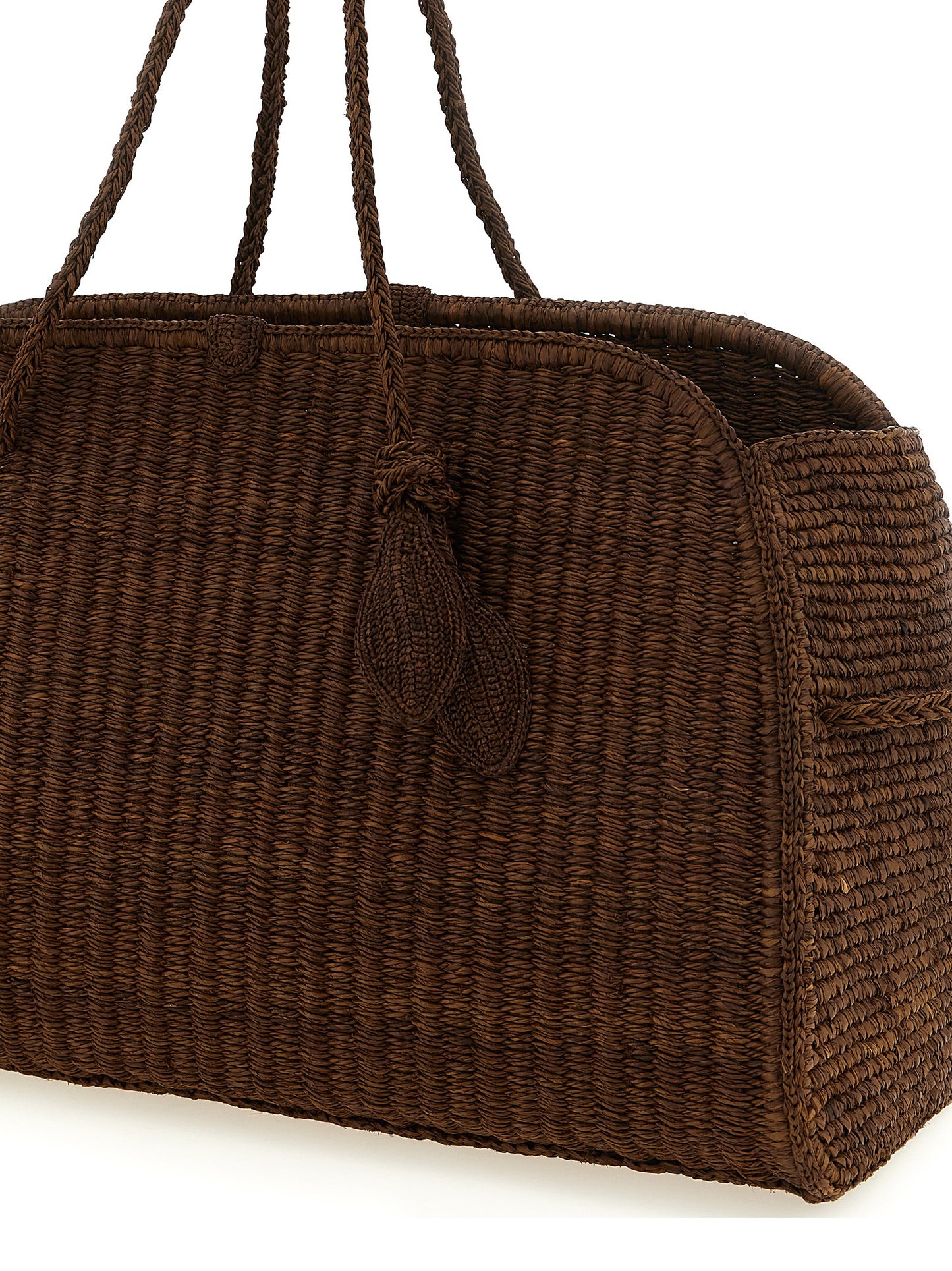 Jacquemus Women 'Le Grand Turismo Raphia' Shopping Bag JACQUEMUS