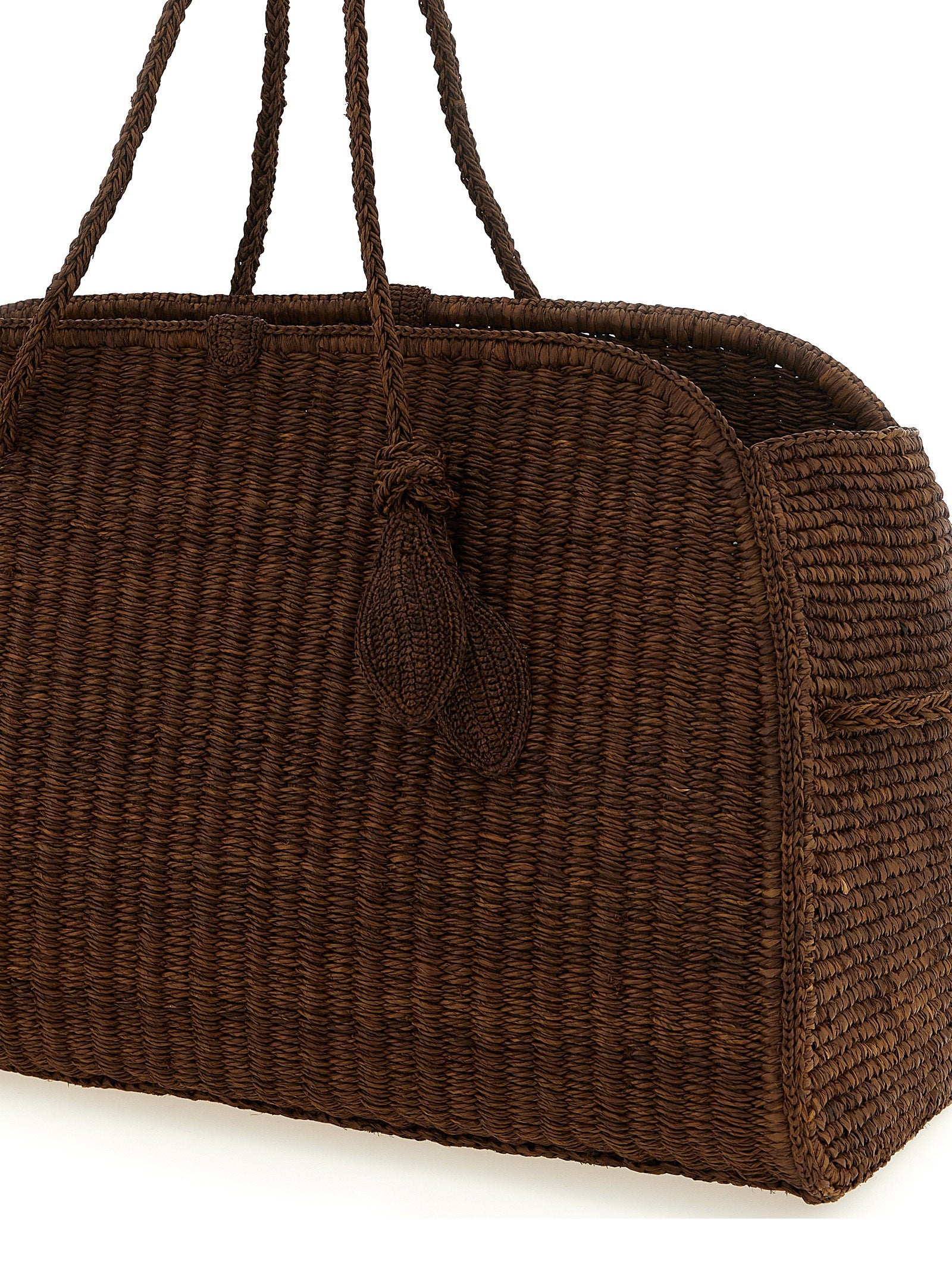 Jacquemus Women 'Le Grand Turismo Raphia' Shopping Bag JACQUEMUS
