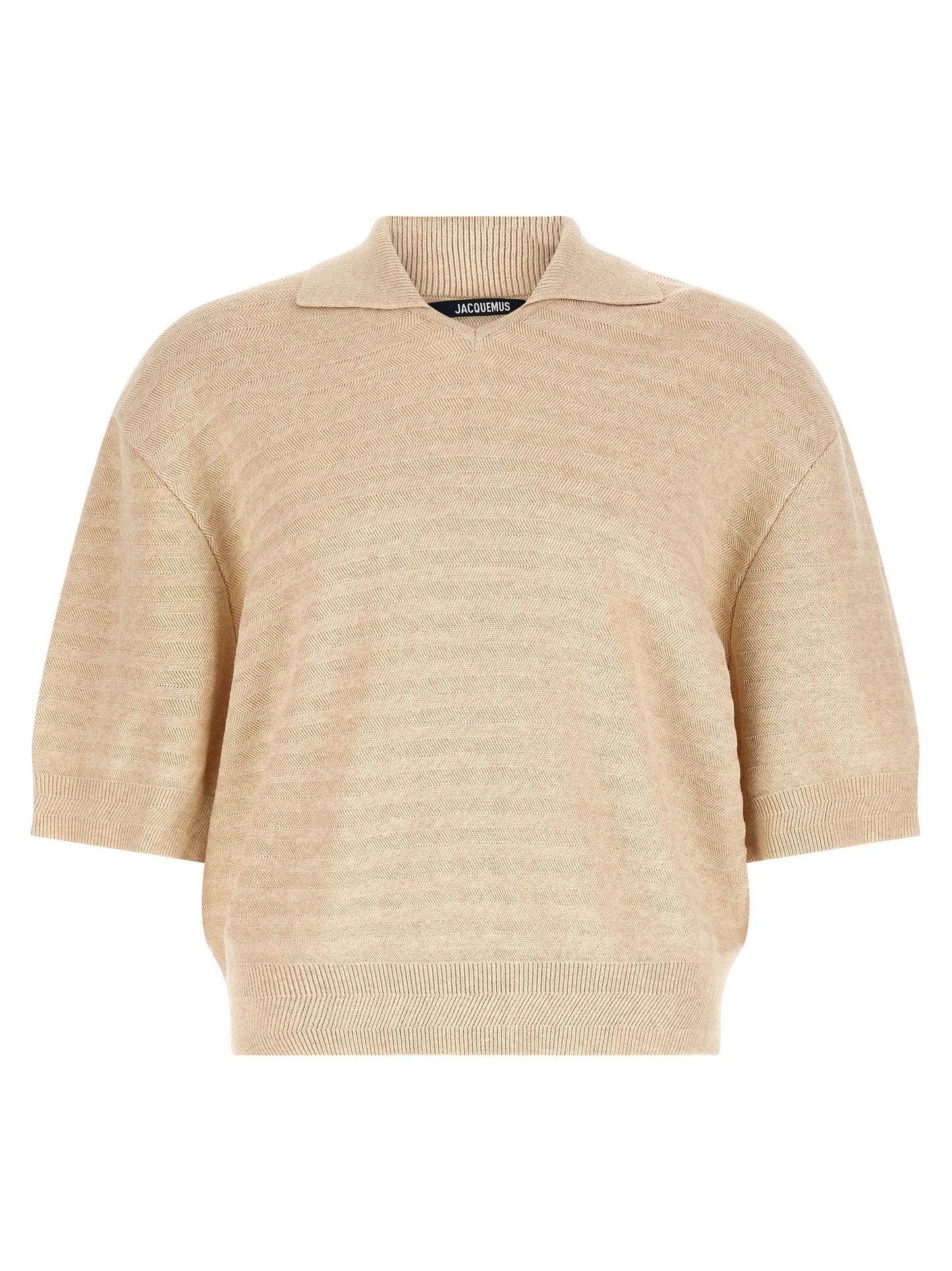 Jacquemus Men 'Le Polo Maille Chevron' Polo Shirt JACQUEMUS