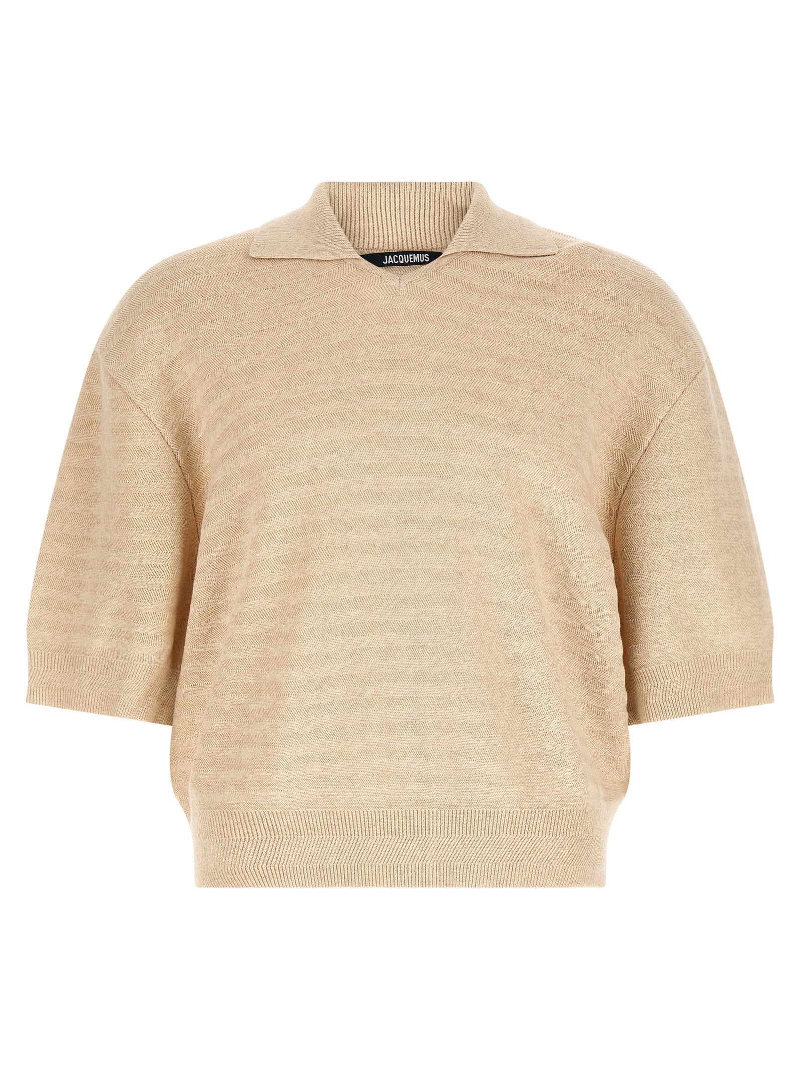 Jacquemus Men 'Le Polo Maille Chevron' Polo Shirt JACQUEMUS