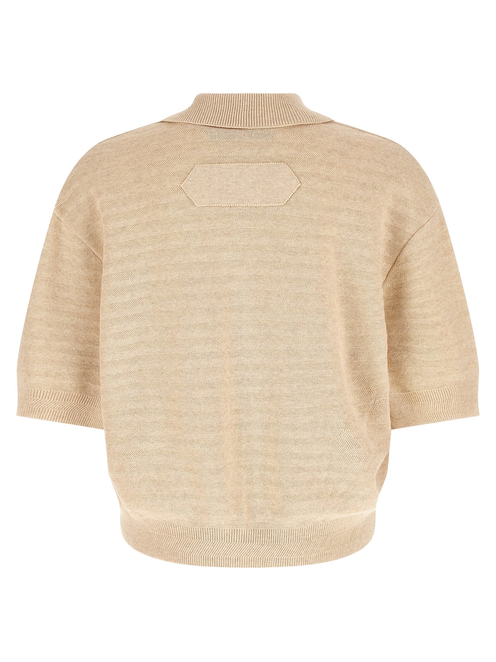 Jacquemus Men 'Le Polo Maille Chevron' Polo Shirt JACQUEMUS
