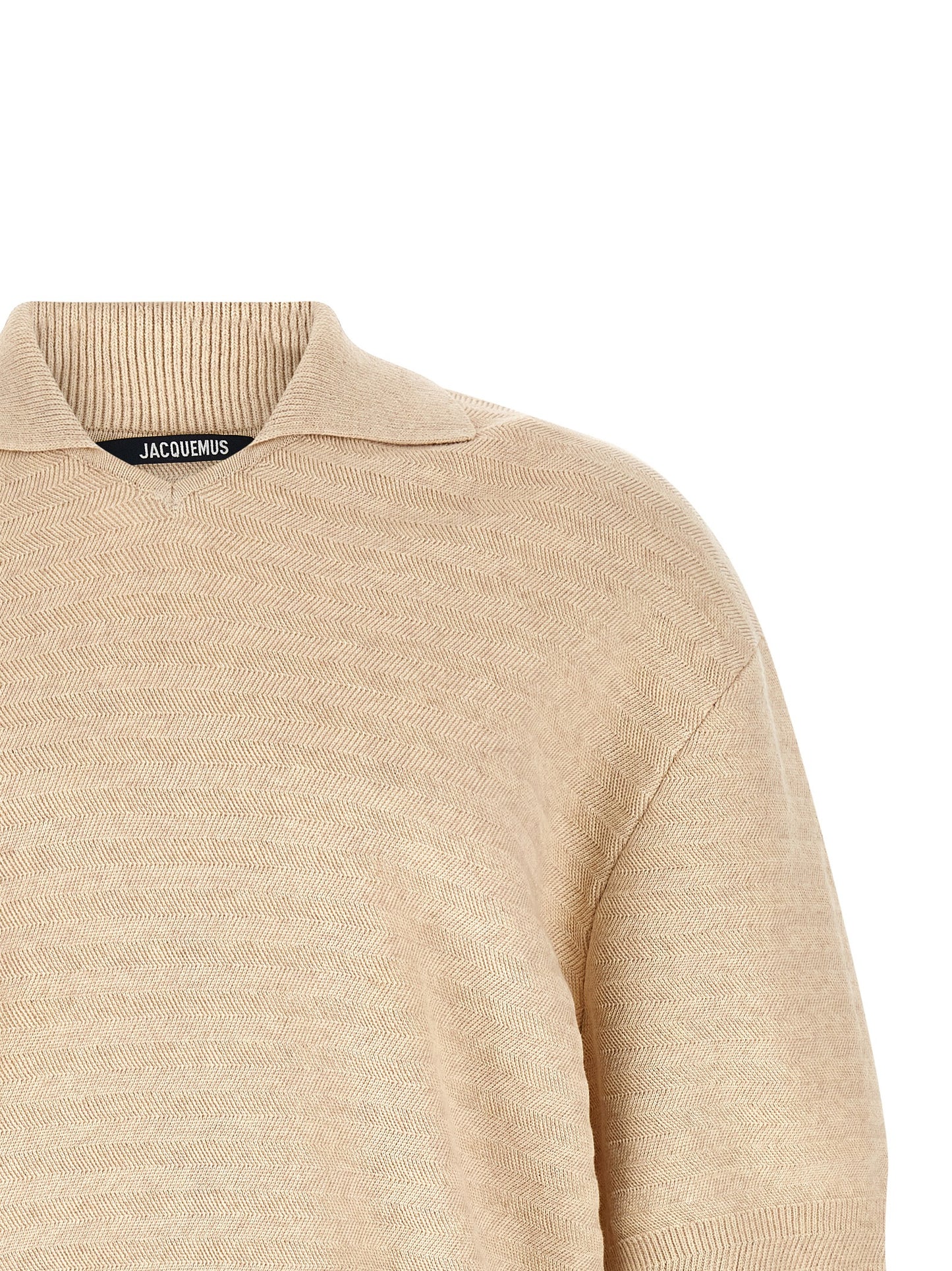 Jacquemus Men 'Le Polo Maille Chevron' Polo Shirt JACQUEMUS