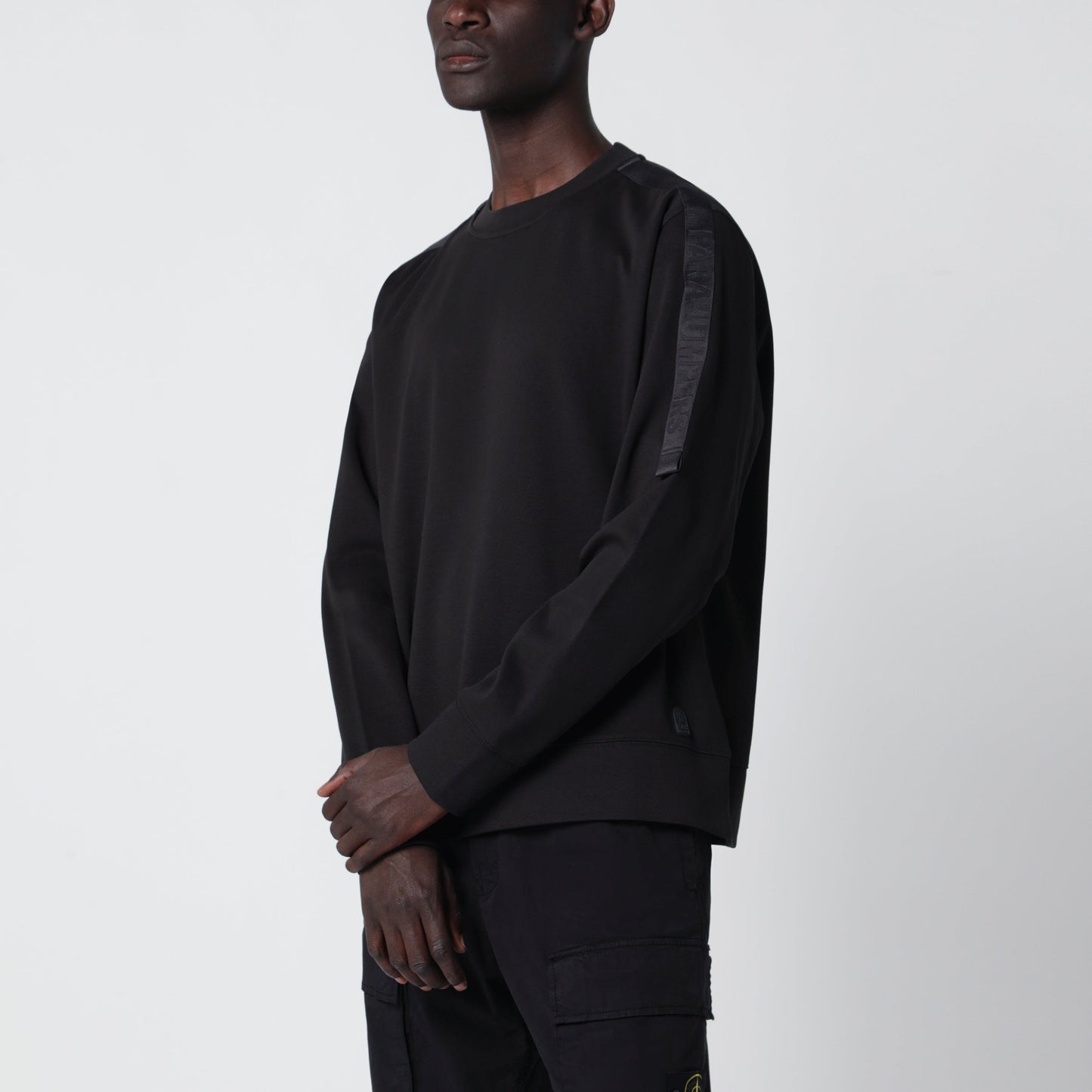Parajumpers Black Sweatshirt With Logo Detail Men PARAJUMPERS