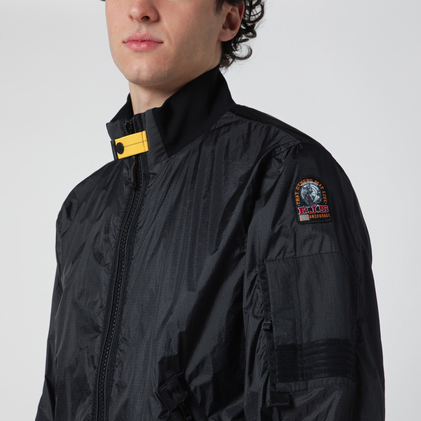 Parajumpers Black Crofton Zip-Up Jacket Men PARAJUMPERS