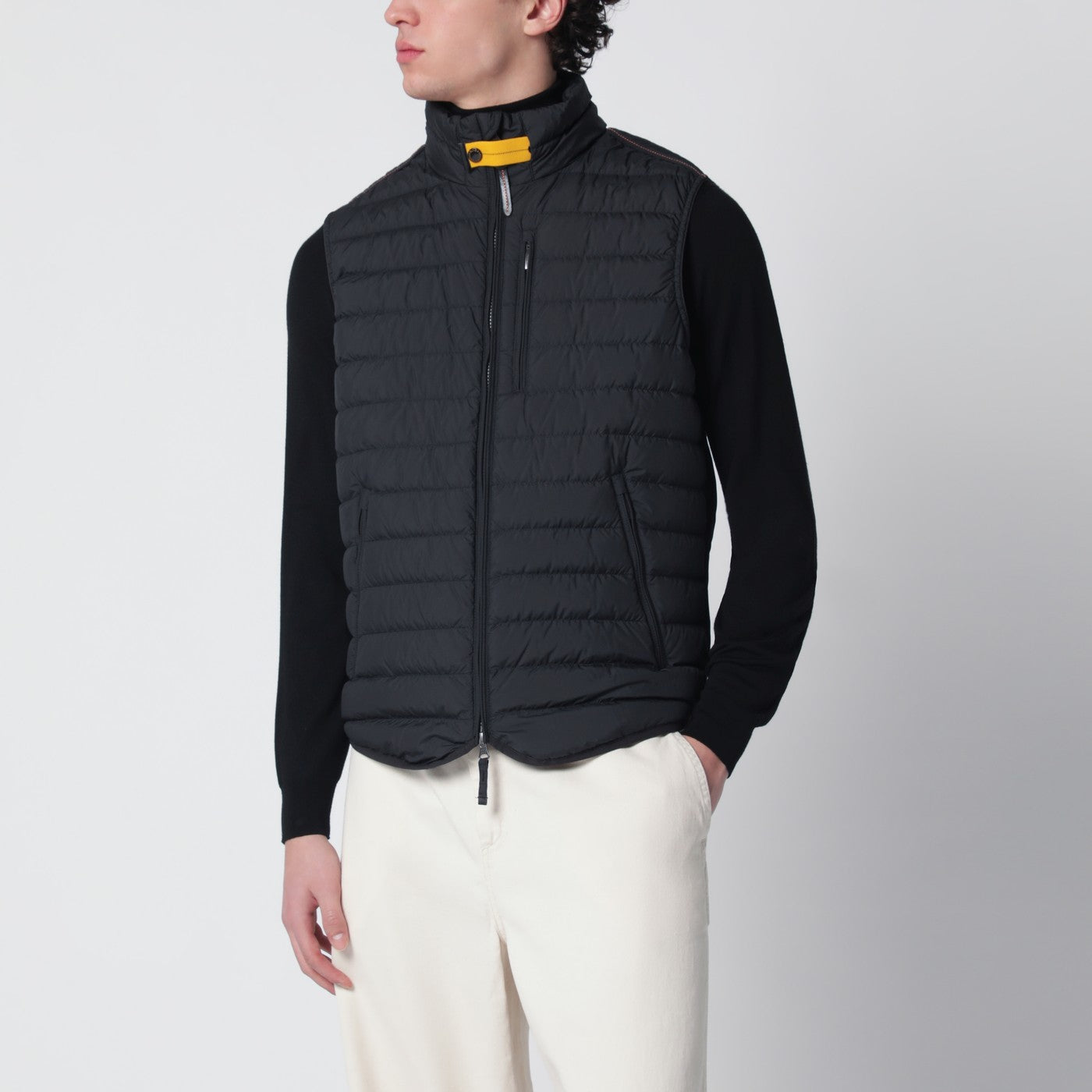 Parajumpers Black Quilted Vest Men PARAJUMPERS