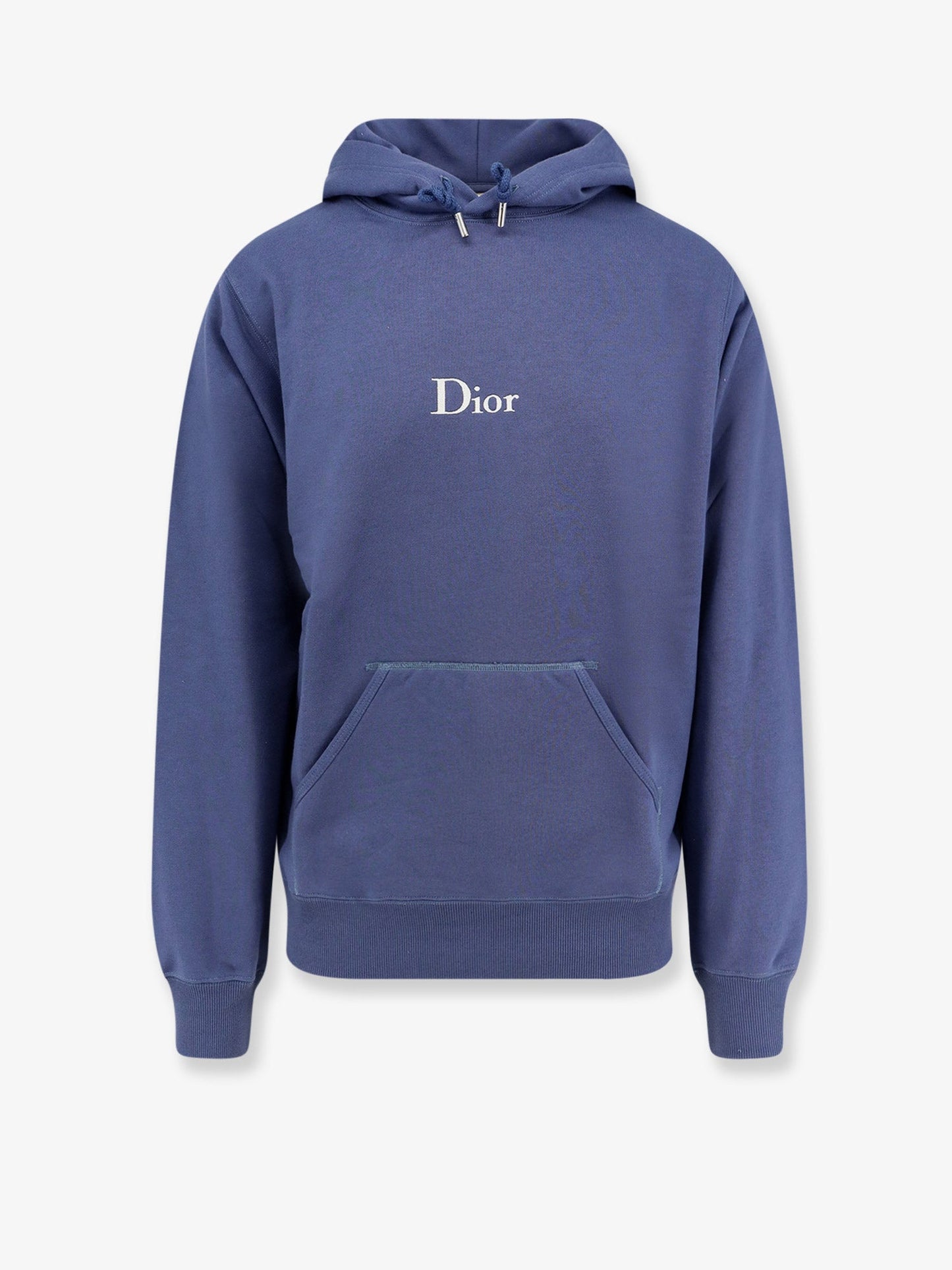 Dior Men Cotton Sweatshirt With Embroidered Lettering Logo CHRISTIAN DIOR