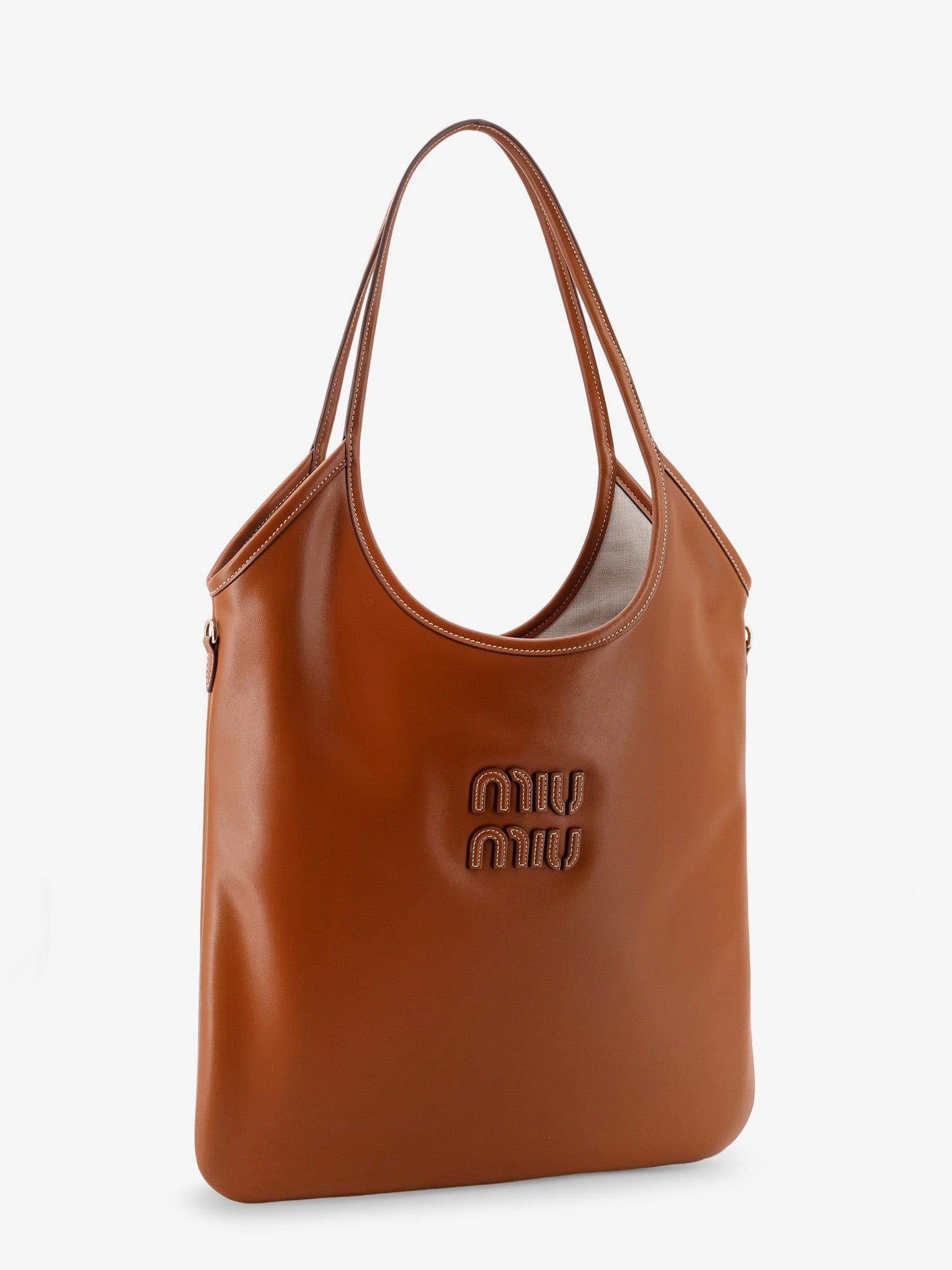 Miu Miu Women Ivy Leather Shoulder Bag MIU MIU