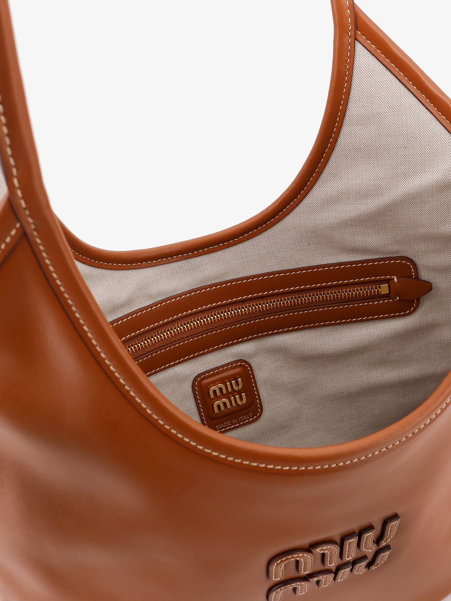 Miu Miu Women Ivy Leather Shoulder Bag MIU MIU