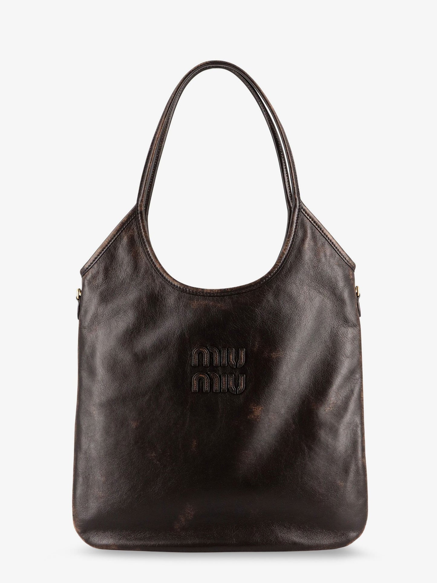 Miu Miu Women Ivy Leather Shoulder Bag MIU MIU