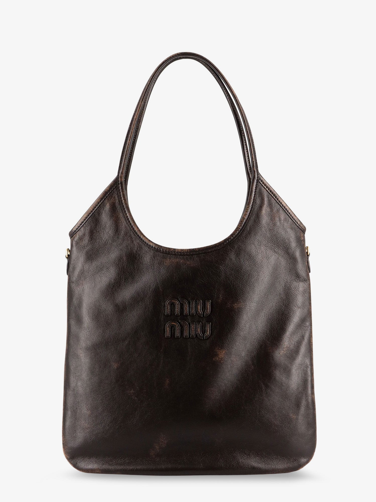 Miu Miu Women Ivy Leather Shoulder Bag MIU MIU