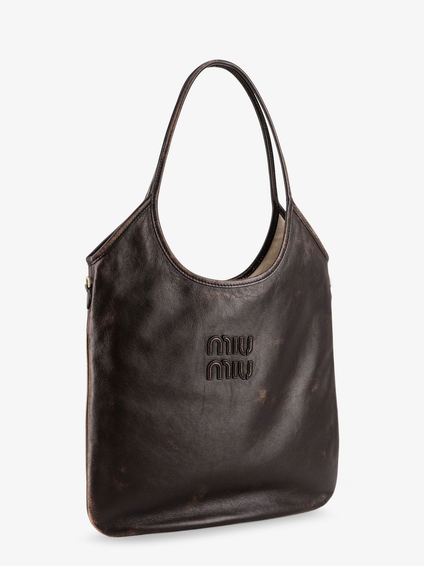 Miu Miu Women Ivy Leather Shoulder Bag MIU MIU