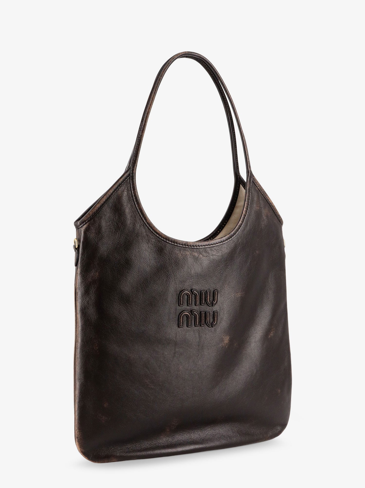 Miu Miu Women Ivy Leather Shoulder Bag MIU MIU