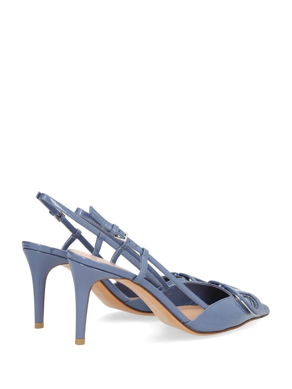 Valentino Garavani Women Vlogo Signature Patent Leather Slingback Pumps VALENTINO GARAVANI