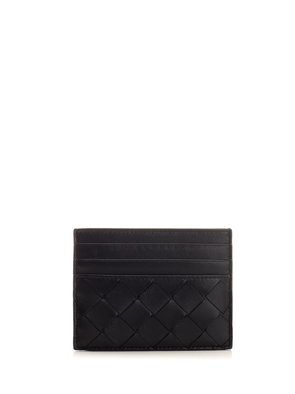 Bottega Veneta Women Black "Intreccio" Card Holder BOTTEGA VENETA