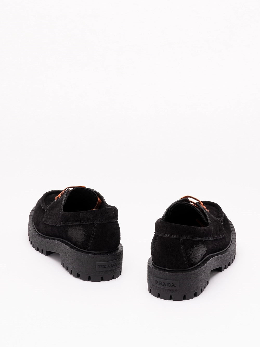 Prada Men Laced Suede Loafers PRADA