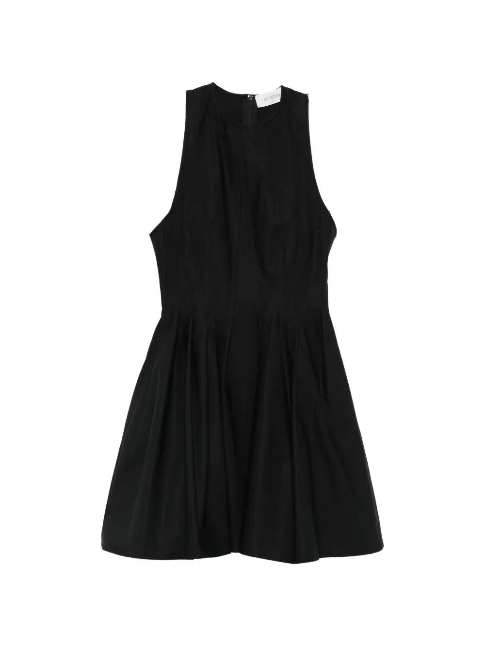 Sportmax Women Ara Sleeveless Washed Cotton Mini Dress SPORTMAX