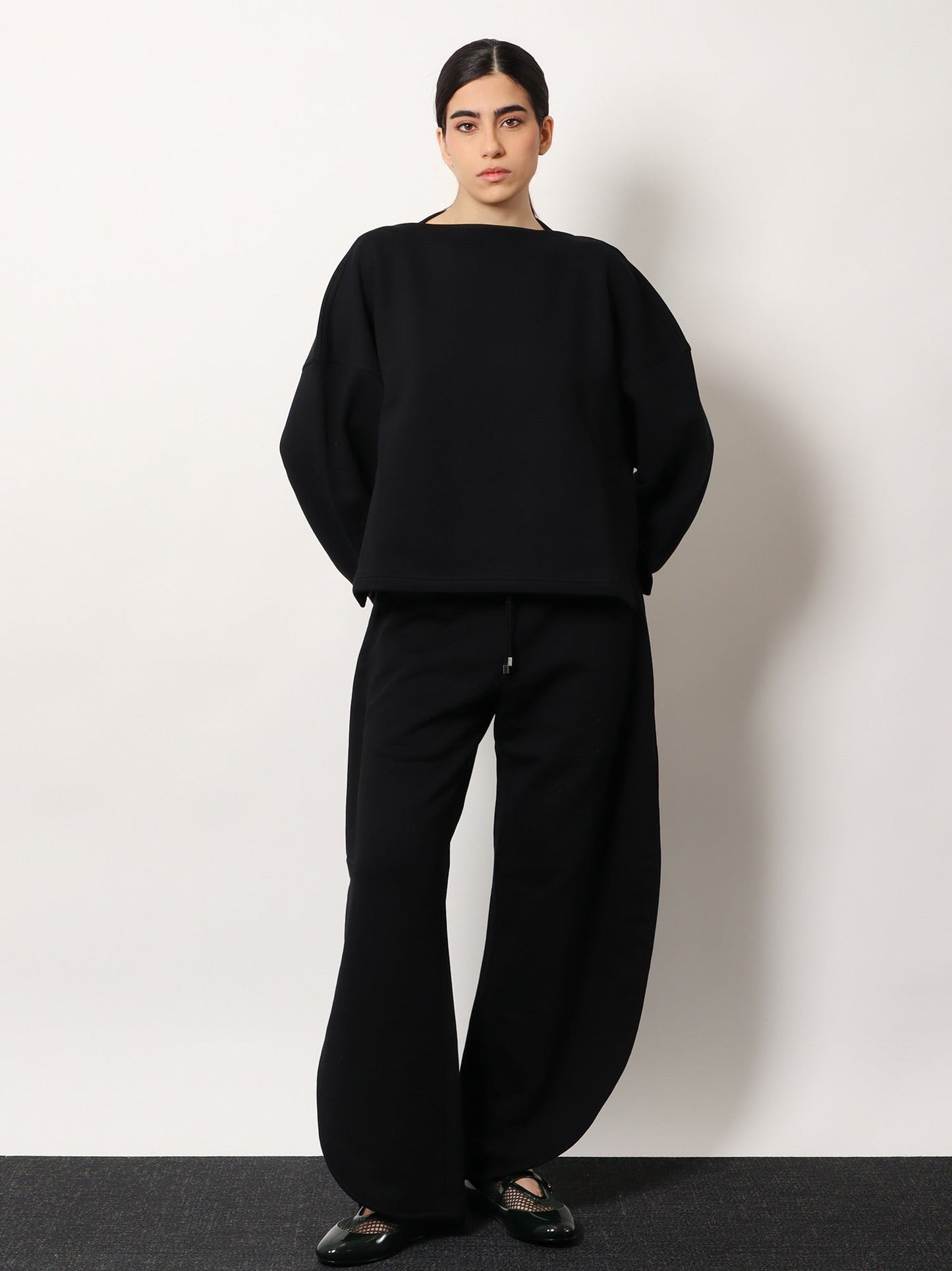 Alaia Women Boatneck Cotton Sweatshirt ALAIA