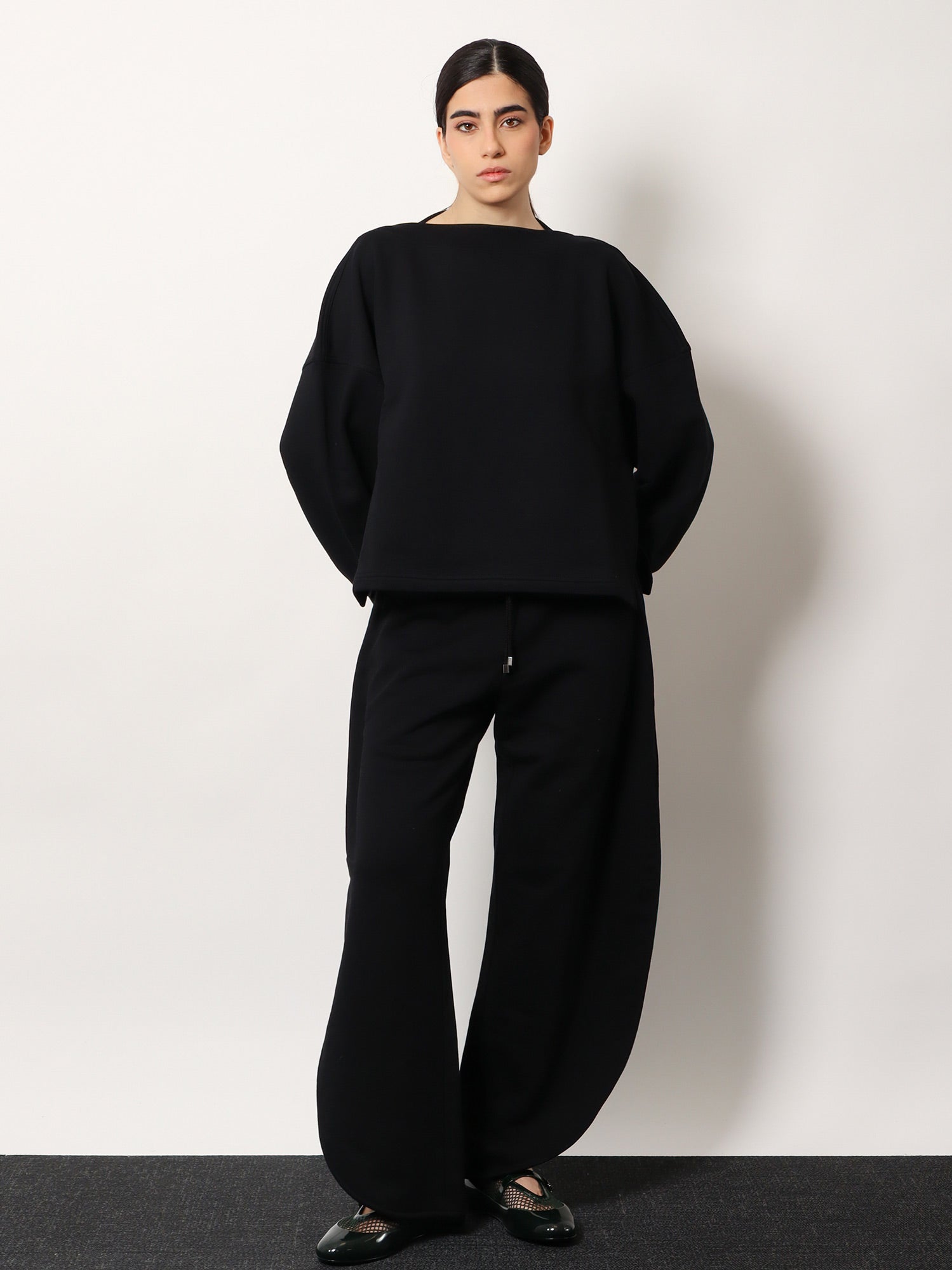 Alaia Women Boatneck Cotton Sweatshirt ALAIA