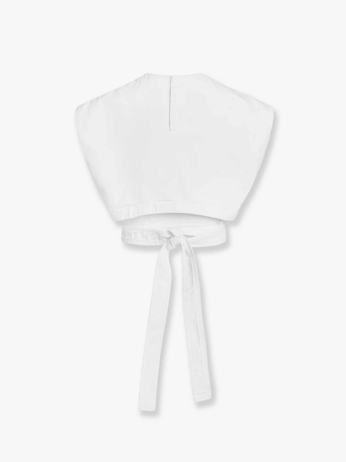 Alaia Women Cotton Crop Fit Belted Top ALAIA