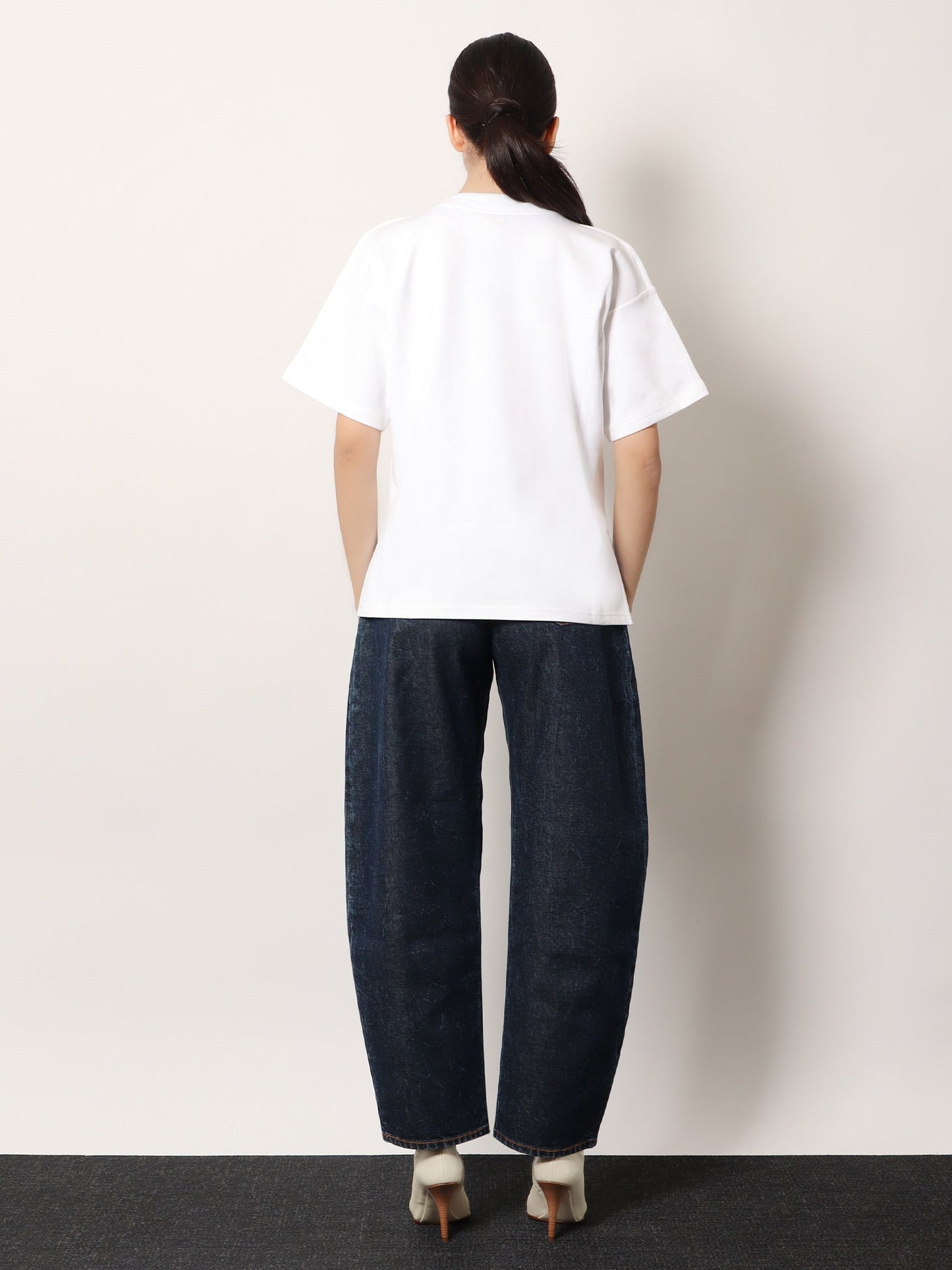 Alaia Women Boxy Cotton Blend T-Shirt ALAIA