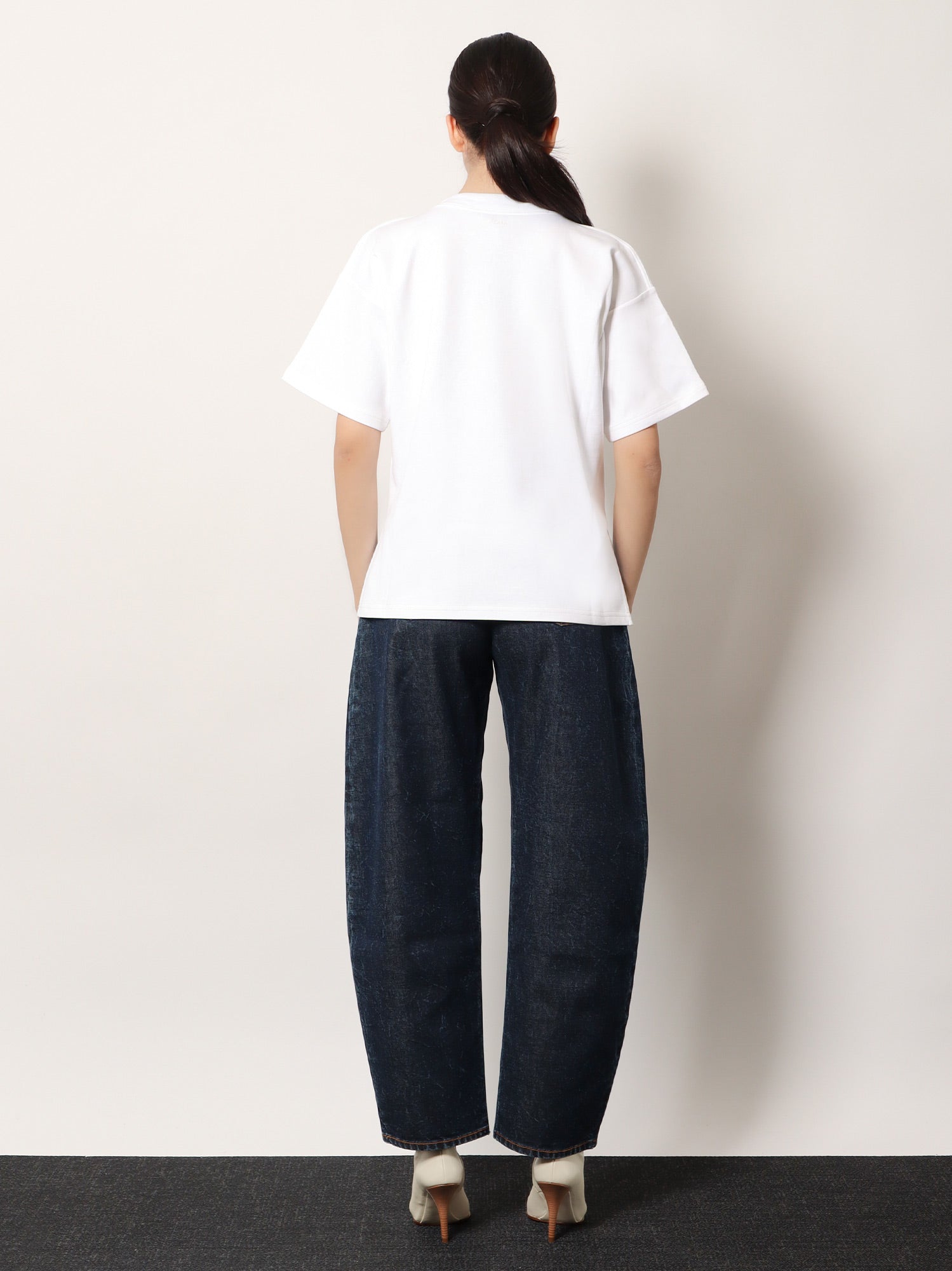 Alaia Women Boxy Cotton Blend T-Shirt ALAIA