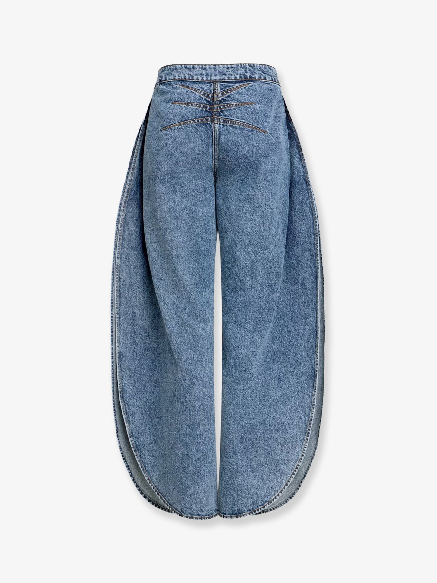 Alaia Women Blue Denim Jeans ALAIA