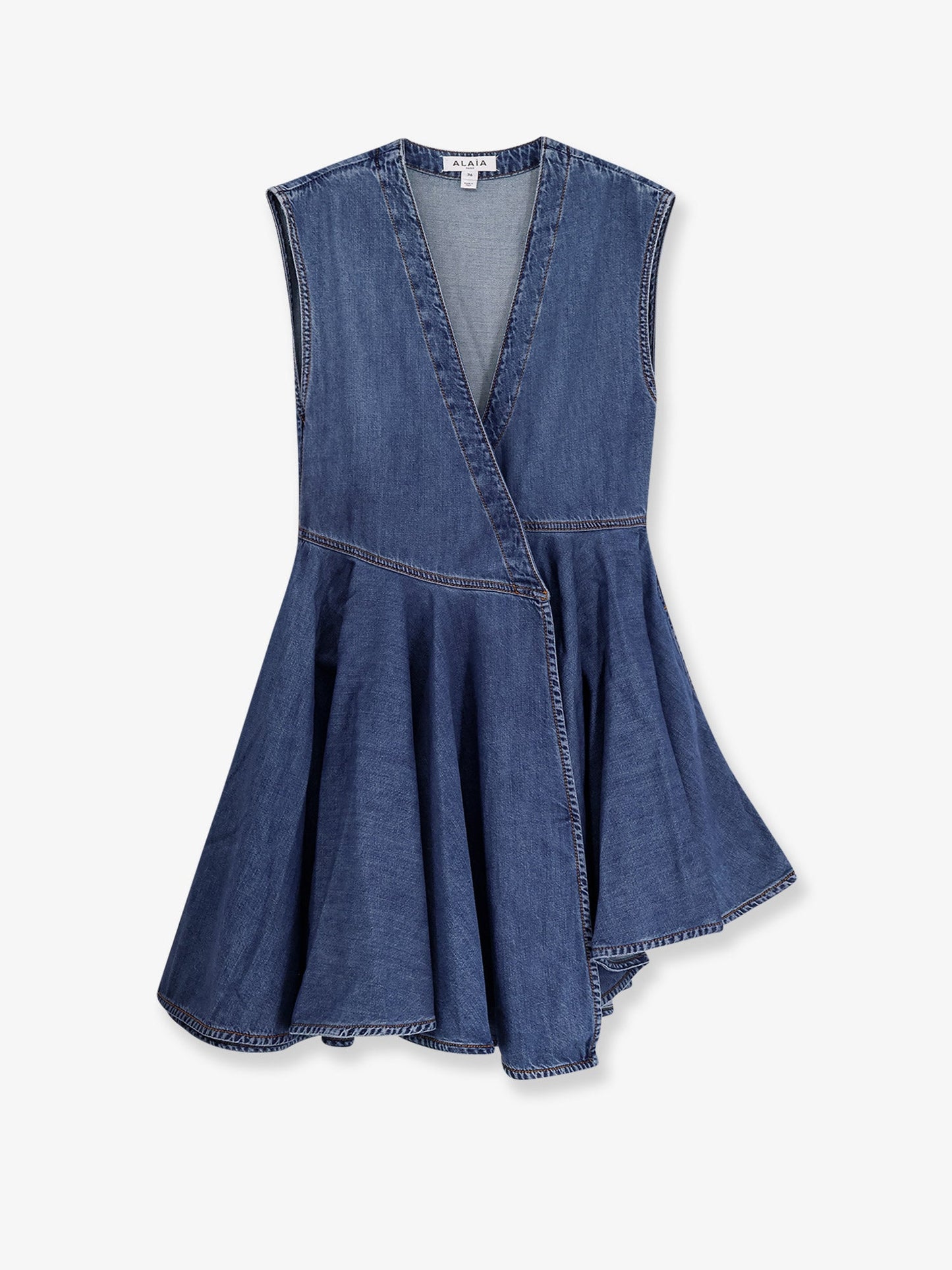 Alaia Women Wrap Denim Dress ALAIA