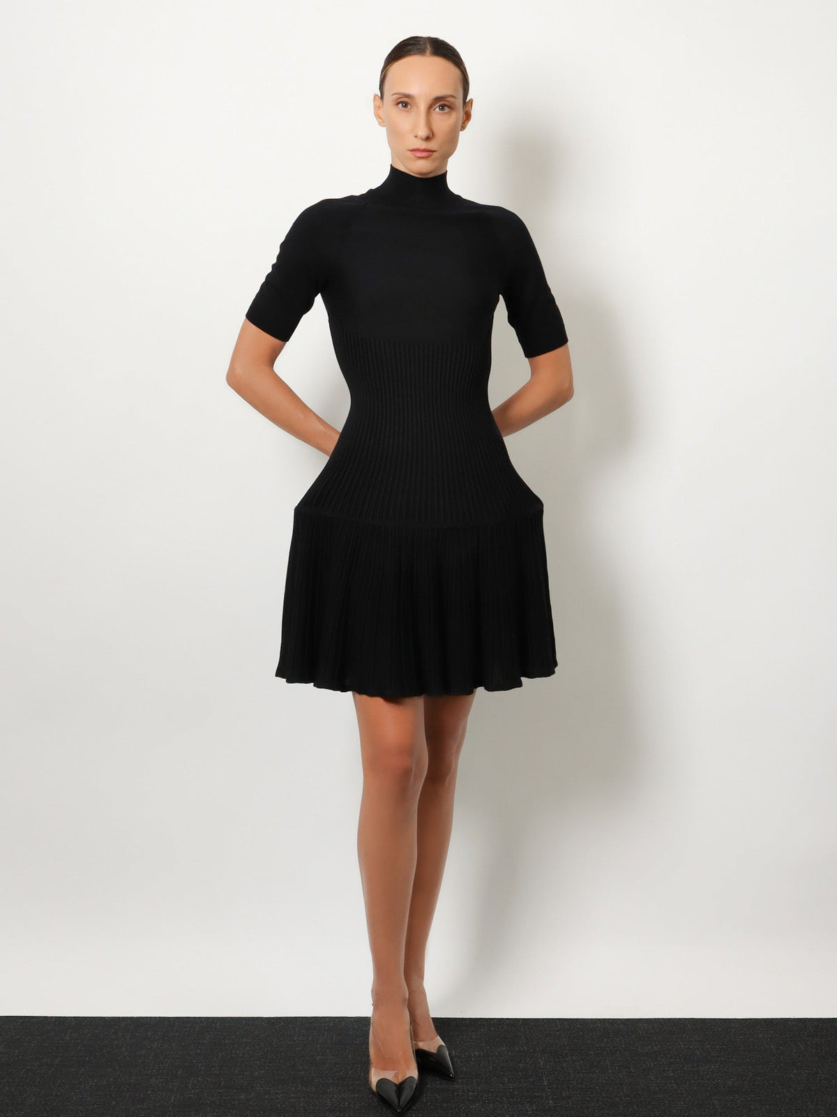 Alaia Women Crinoline Wool Blend Short Dress ALAIA