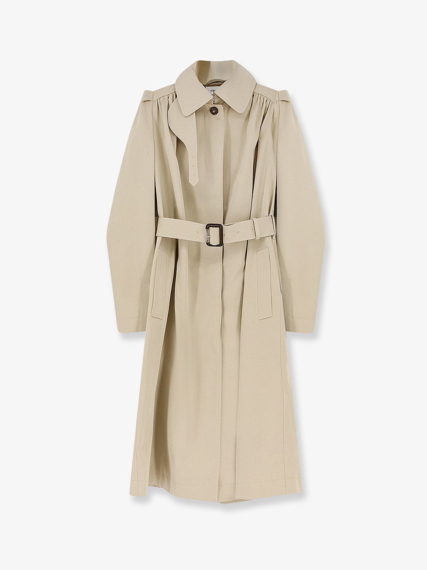 Alexander Mcqueen Women Cotton Trench With Puff Sleeves ALEXANDER MCQUEEN