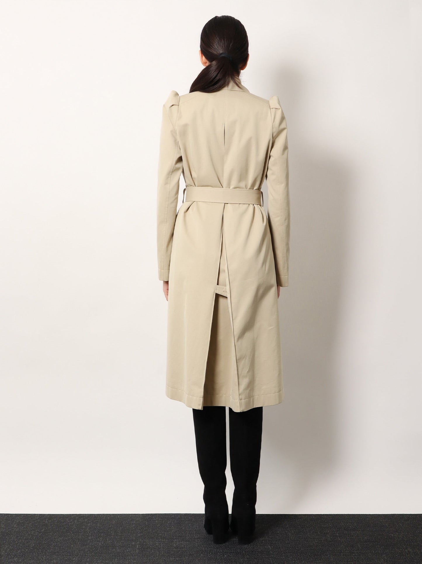 Alexander Mcqueen Women Cotton Trench With Puff Sleeves ALEXANDER MCQUEEN
