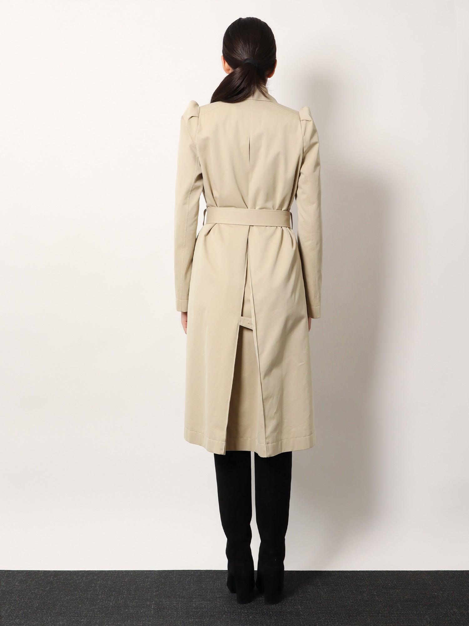 Alexander Mcqueen Women Cotton Trench With Puff Sleeves ALEXANDER MCQUEEN